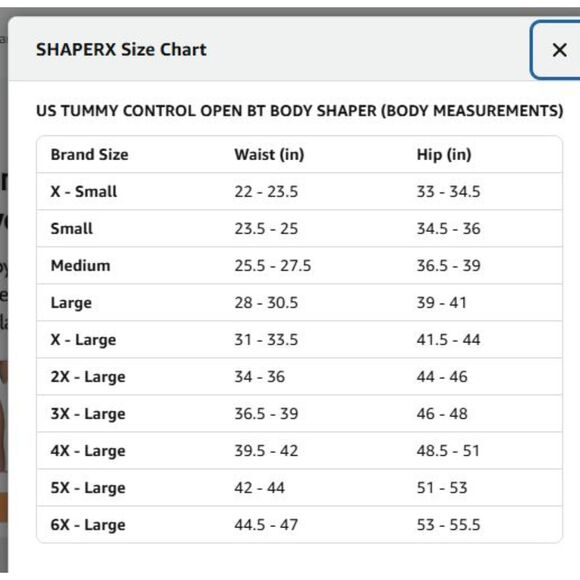 NEW SHAPERX Beige Tummy Control Shapewear Bodysuit Size 3XL New With Tags - Picture 6 of 8